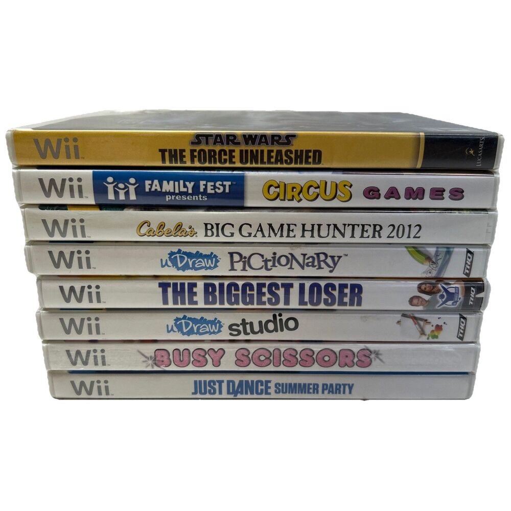 Lot Of 8 - Wii Games -‎ Acceptable Condition